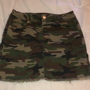 Women’s camo mini skirt